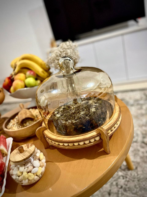 کاپ کیک پایه دار مرواریدی
